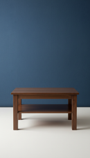 Walnut Brown Hardwood Coffee Table